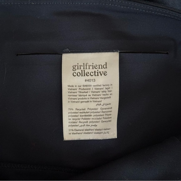 GIRLFRIEND COLLECTIVE Navy Blue High Waisted Run Short - Picture 7 of 8